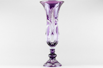 Ваза для цветов, высота 64.5 см, фиолетовый наклад
