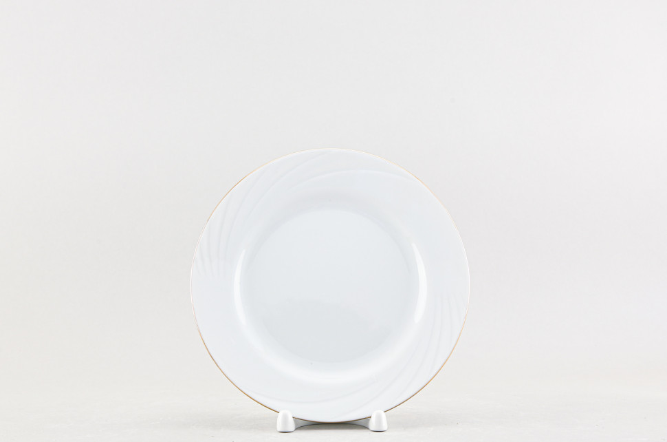 Набор из 6 тарелок плоских 17.5 см ф. Голубка рис. Заводной край золотом