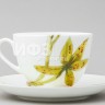 Чашка с блюдцем чайная ф. Весенняя-2 рис. Желтая орхидея