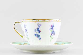 Чашка с блюдцем чайная ф. Весенняя-2 рис. Улыбка флоры 1