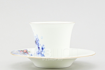 Чашка с блюдцем чайная ф. Юлия рис. Зима