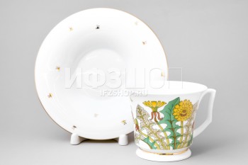 Чашка с блюдцем чайная ф. Юлия рис. Солнечный букет