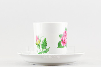 Чашка с блюдцем чайная ф. Гербовая рис. Розариум