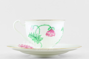 Чашка с блюдцем чайная ф. Айседора рис. Олимпия