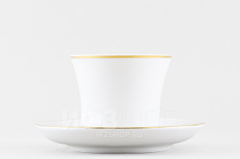 Чашка с блюдцем чайная ф. Банкетная рис. Золотая лента