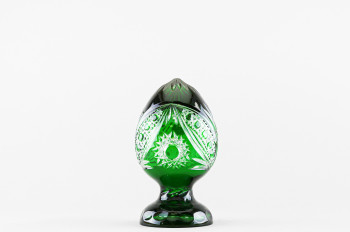 Яйцо пасхальное, высота 18 см, зеленый наклад, 1855