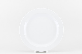 Набор из 6 тарелок плоских 24 см ф. Принц рис. Белый