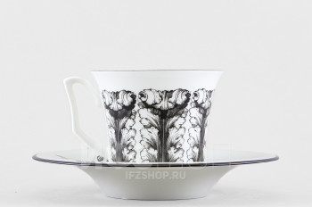 Чашка с блюдцем чайная ф. Юлия рис. Волшебный сад IV