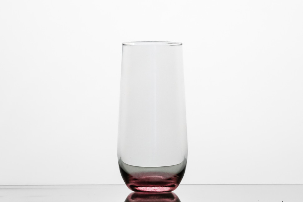 Набор из 6 стаканов 380 мл ф. 8560 серия 100/2 (вишневое дно)