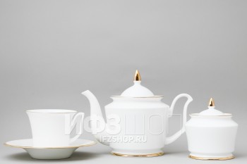 Сервиз чайный ф. Юлия рис. Золотая лента, 14 предметов