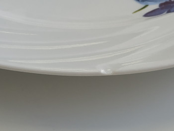 Тарелка плоская 24 см ф. Голубка рис. Крокус (Уценка)