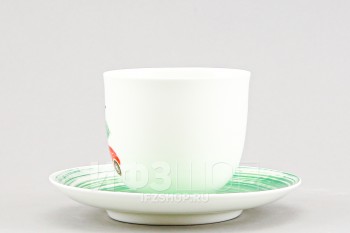 Чашка с блюдцем кофейная ф. Ландыш рис. Машинка