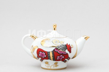 Комплект чайников ф. Новгородский рис. Красный конь, 2 предмета