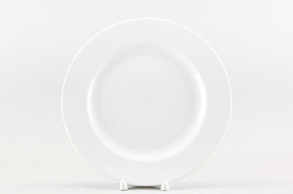 Тарелка плоская 24 см ф. Идиллия рис. Белый