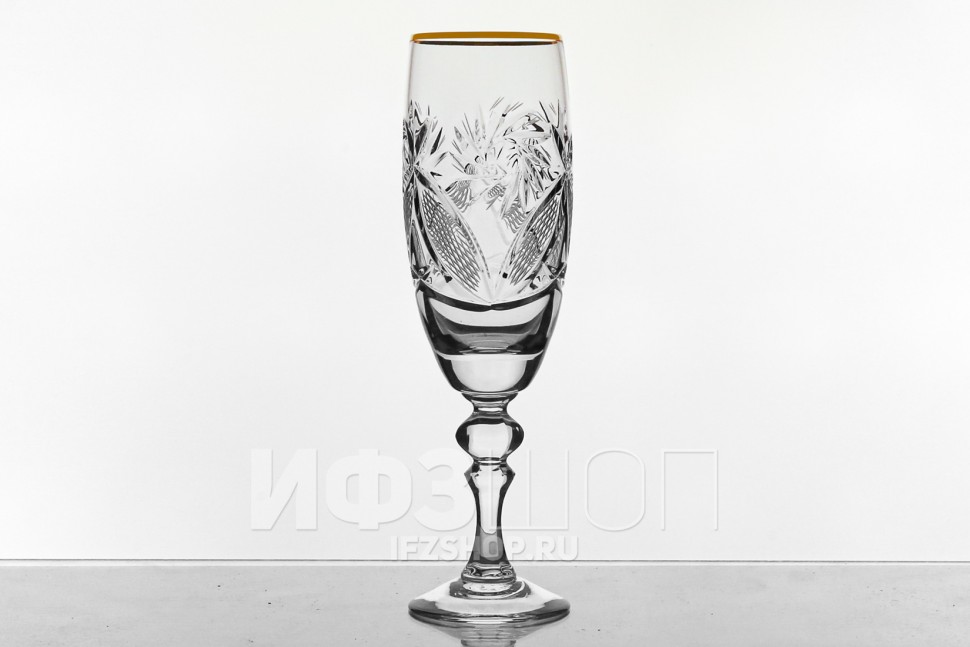 Набор из 6 бокалов для шампанского 200 мл ф. 6701 серия 1000/30 (с отводкой)