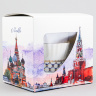 Чашка с блюдцем кофейная ф. Одуванчик рис. Кобальтовая сетка в подарочной упаковке (Москва)