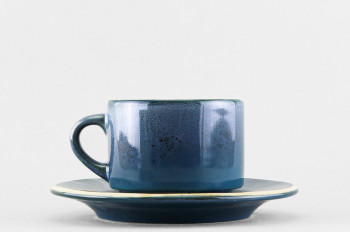 Набор из 6 чашек с блюдцем кофейных ф. Ristorante рис. Blu reattivo