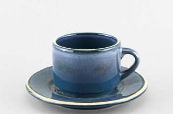 Набор из 6 чашек с блюдцем кофейных ф. Ristorante рис. Blu reattivo