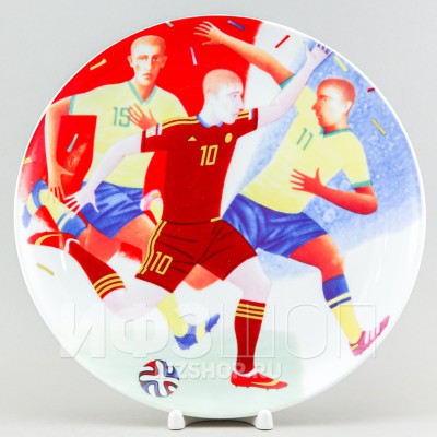 Декоративная тарелка 27.5 см рис. Острая ситуация