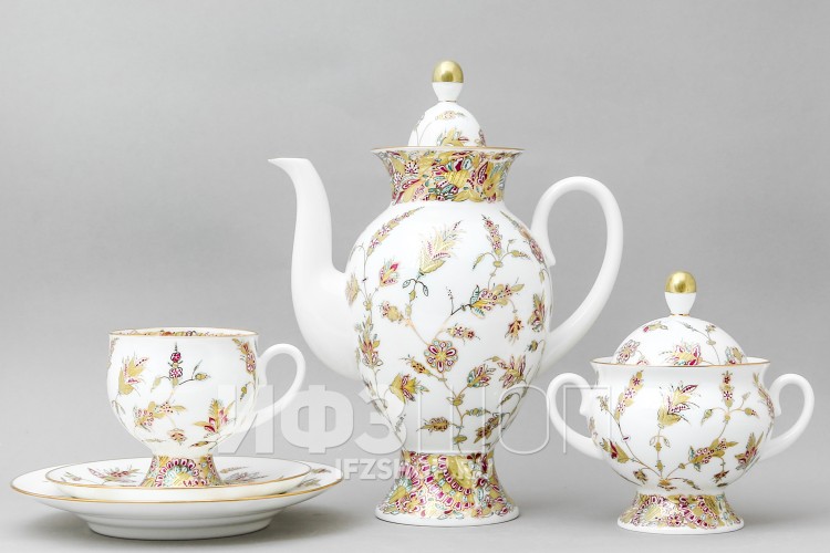 Сервиз кофейный ф. Классическая-2 рис. Золотые ветви, 20 предметов в Москве