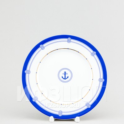 Тарелка плоская 20 см ф. Европейская-2 рис. Белое море 1