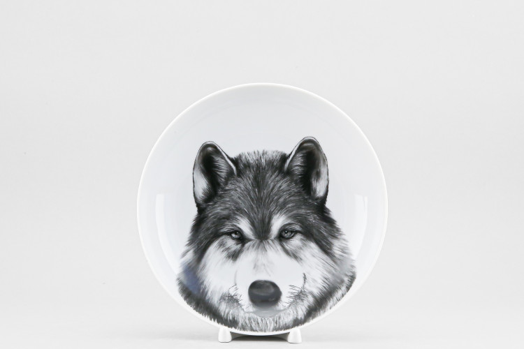 Тарелка глубокая 20.5 см ф. Универсал рис. Волк 