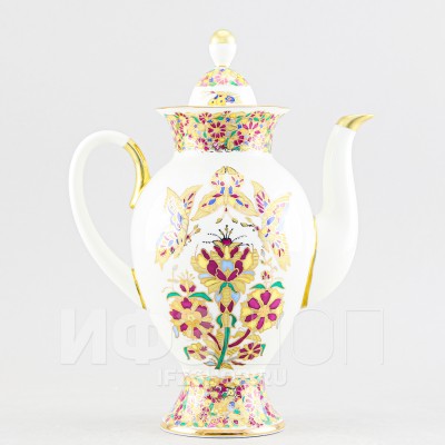 Кофейник ф. Классическая-2 рис. Золотые бабочки