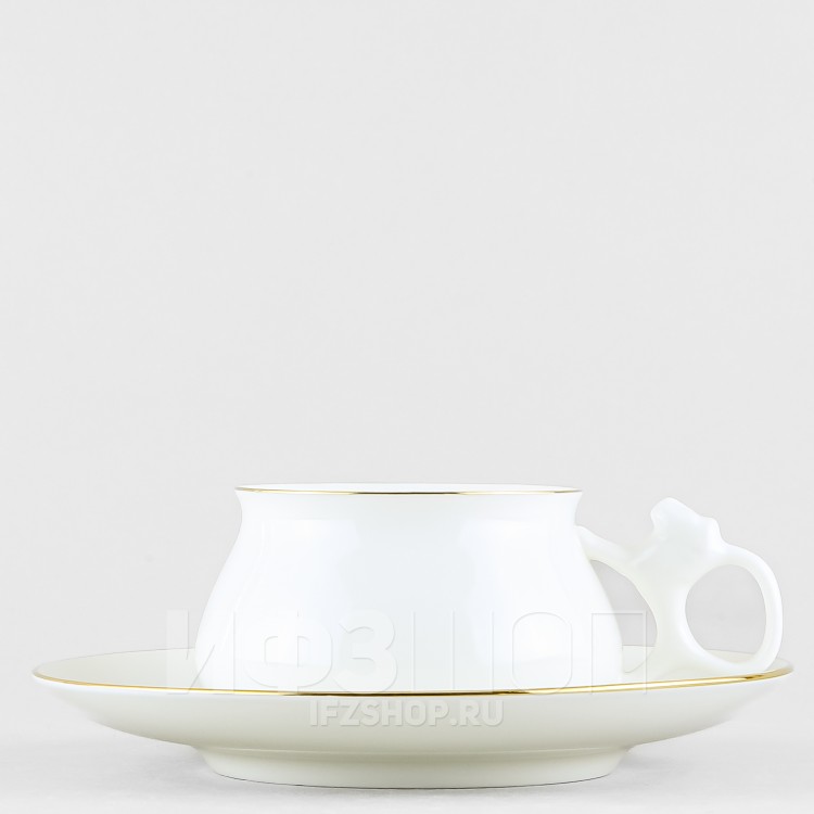 Чашка с блюдцем кофейная ф. Билибина рис. Золотой кантик в Москве