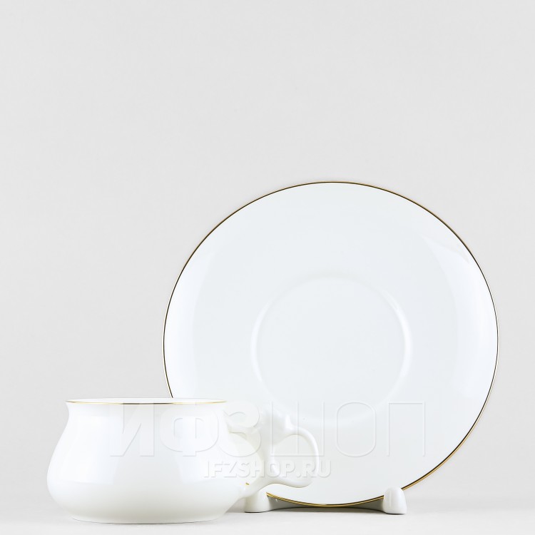 Чашка с блюдцем кофейная ф. Билибина рис. Золотой кантик в Москве