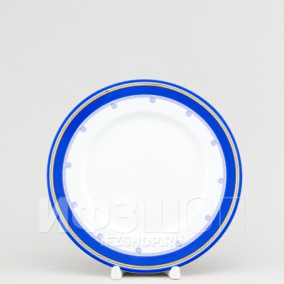 Тарелка плоская 20 см ф. Европейская-2 рис. Белое море 2