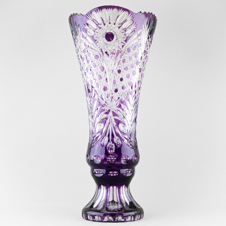 Ваза для цветов Колокол, высота 46 см, фиолетовый наклад, 488/1 в Москве