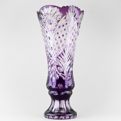 Ваза для цветов Колокол, высота 46 см, фиолетовый наклад, 488/1