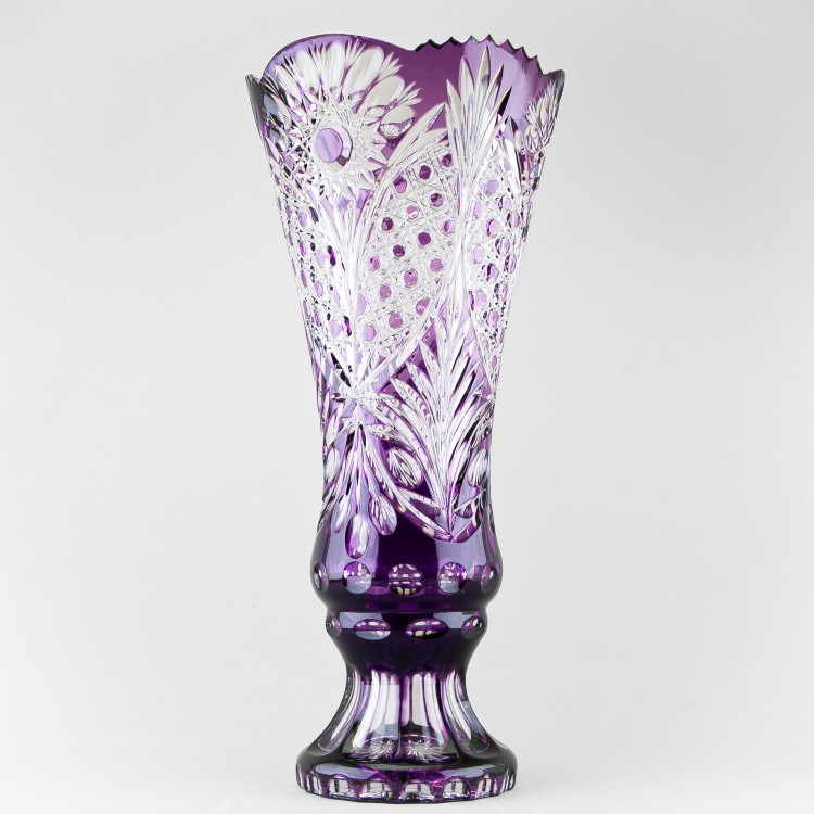 Ваза для цветов Колокол, высота 46 см, фиолетовый наклад, 488/1 в Москве