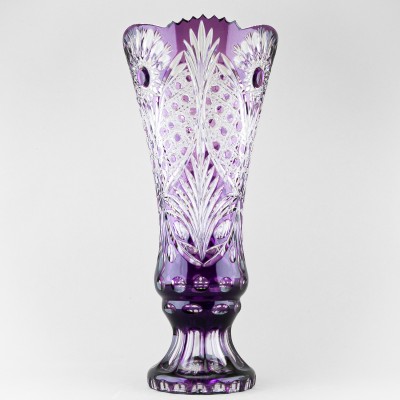 Ваза для цветов Колокол, высота 46 см, фиолетовый наклад, 488/1