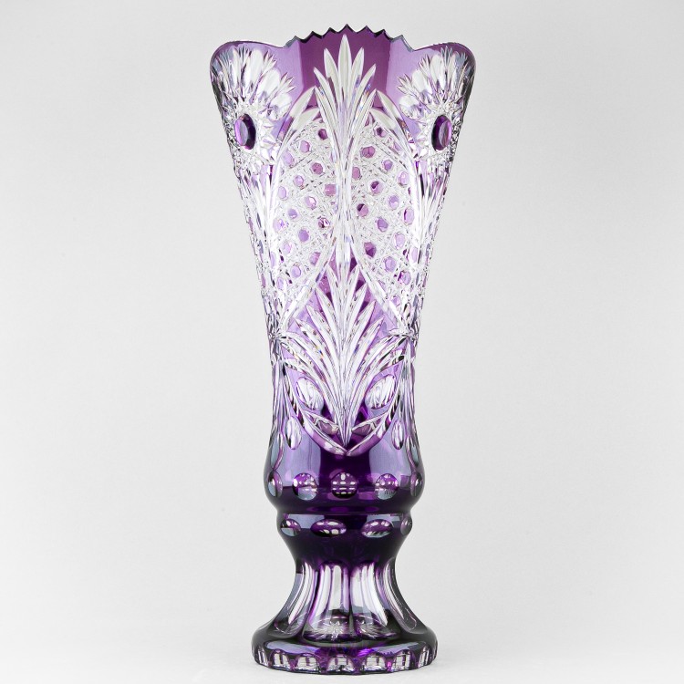 Ваза для цветов Колокол, высота 46 см, фиолетовый наклад, 488/1 в Москве