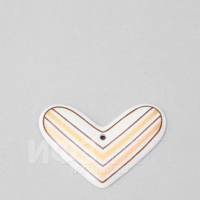 Подвеска ф. Сердечко рис. Золотые пески