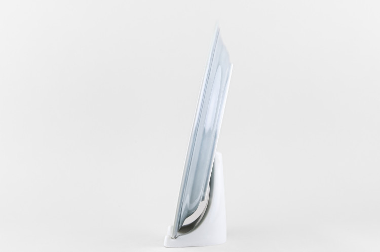 Тарелка плоская 26.5 см ф. Принц рис. Акварель (темно-серый) в Пензе