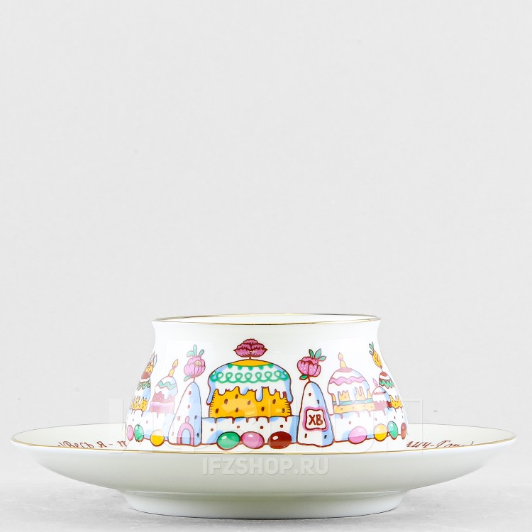 Чашка с блюдцем кофейная ф. Билибина 1 рис. Кулич-город в Москве