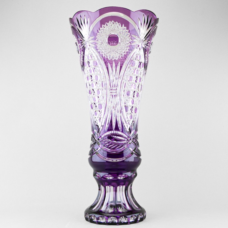 Ваза для цветов Колокол, высота 46 см, фиолетовый наклад, 488/5 в Москве