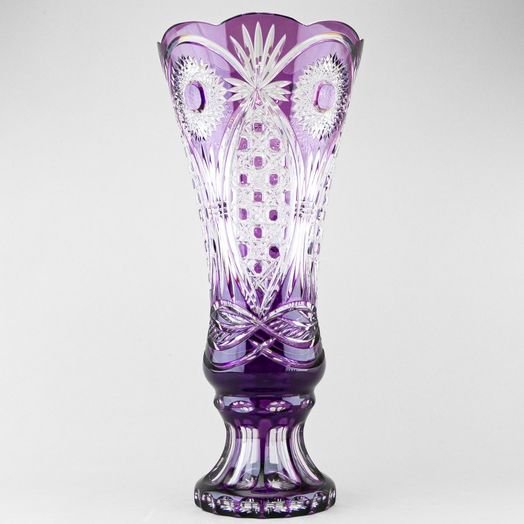 Ваза для цветов Колокол, высота 46 см, фиолетовый наклад, 488/5 в Москве