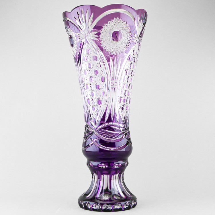 Ваза для цветов Колокол, высота 46 см, фиолетовый наклад, 488/5 в Москве