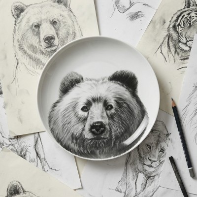 Тарелка глубокая 20.5 см ф. Универсал рис. Медведь