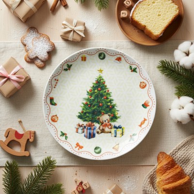 Тарелка плоская 24 см ф. Универсал рис. Магия праздника