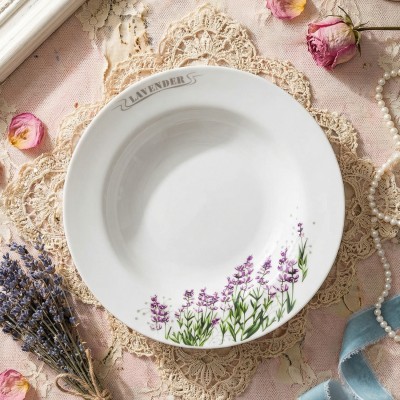 Тарелка глубокая 24 см ф. Идиллия рис. Лаванда
