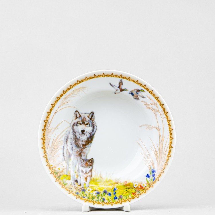 Тарелка глубокая 20 см ф. Идиллия рис. Фауна в Москве