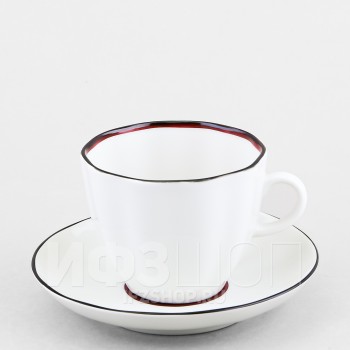 Чашка с блюдцем кофейная ф. Тюльпан рис. Художественная отводка 1