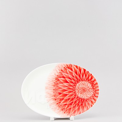 Блюдо овальное 23.5 х 17 см ф. Восточная рис. Aloha Volcano / Алоха Вулкан