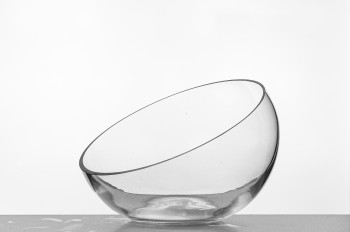 Ваза-шар, высота 17.4 см, диаметр 22 см, форма 5595, косой срез