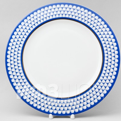 Блюдо круглое 32 см ф. Европейская рис. Белое море