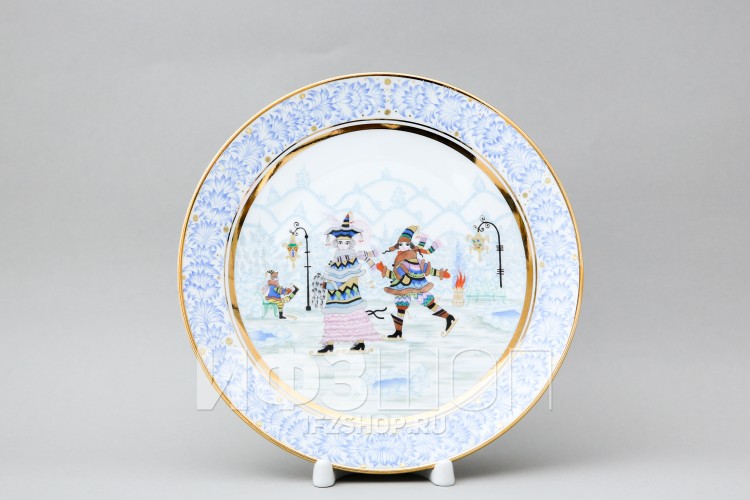 Декоративная тарелка 19.5 см рис. Зимняя фантазия в Москве